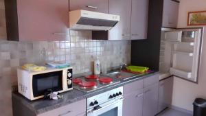 Kuchyň nebo kuchyňský kout v ubytování Ferienwohnung Heidlinger