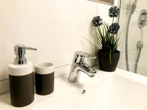 Koupelna v ubytování Lisas Gästehaus