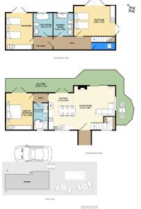 Půdorys ubytování Villa Vassilis Fiscardo Kefalonia