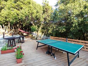 Stolní tenis v ubytování Villa Amvrosia Nr Kalives Crete nebo okolí