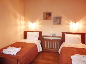 Postel nebo postele na pokoji v ubytování Villa Amvrosia Nr Kalives Crete