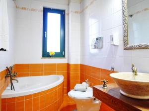 Koupelna v ubytování Villa Amvrosia Nr Kalives Crete