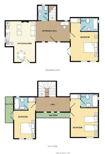 Půdorys ubytování Villa Minetti