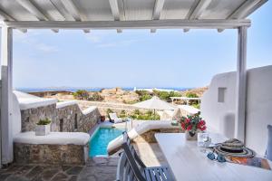 Balkón nebo terasa v ubytování Paradisia Villas