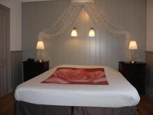 Кровать или кровати в номере Gasthof Groenhove