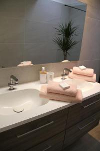 Koupelna v ubytování Appartement Blanc cocooning