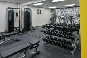 a gym with a lot of exercise equipment at Hotel Indigo Spokane Downtown by IHG in Spokane