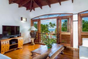 TV a/nebo společenská místnost v ubytování Penthouse Las Playas