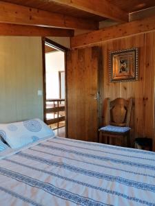 Cama o camas de una habitación en Casa Rural Sax eventos