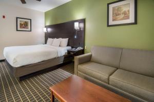 Postel nebo postele na pokoji v ubytování Clarion Inn & Suites Weatherford South