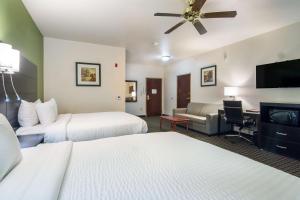 Postel nebo postele na pokoji v ubytování Clarion Inn & Suites Weatherford South
