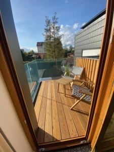 Balkón nebo terasa v ubytování Nova Apartamenty Rewa