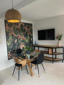 TV a/nebo společenská místnost v ubytování Nova Apartamenty Rewa