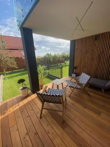 Zahrada ubytování Nova Apartamenty Rewa