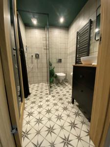 Koupelna v ubytování Nova Apartamenty Rewa