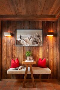 Posezení v ubytování Promi Alm Flachau - Luxus Chalets