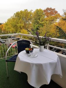 Balkón nebo terasa v ubytování Apart Hotel Freiburg