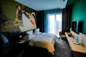 Postel nebo postele na pokoji v ubytování Hotel Viktorosa