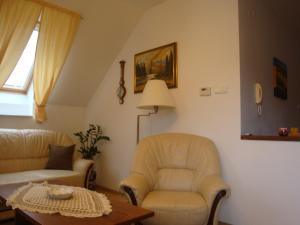 Posezení v ubytování HOLIV Apartman