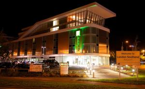 a large building with a clock on the front of it at Holiday Inn Southend, an IHG Hotel in Southend-on-Sea