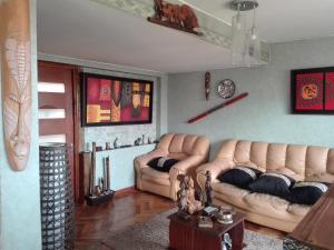 Hostal Tunquelen的休息区