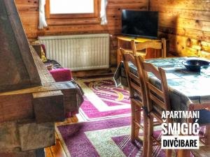 TV o dispositivi per l'intrattenimento presso Apartmani Smigic Divcibare