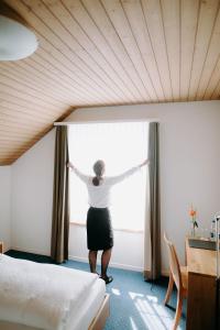 Voodi või voodid majutusasutuse Gasthof Sunnebad toas