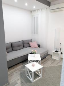 A seating area at Apartman Petreš
