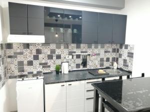 A kitchen or kitchenette at Apartman Petreš