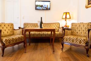 Ruang duduk di Heritage Boutique Apartments Bad Ischl