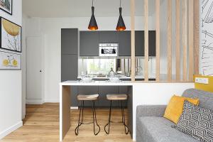 Kuchyň nebo kuchyňský kout v ubytování Cosy Loft near Montmartre + 13 fotografií