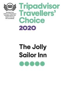 una captura de pantalla de la página web de viajeros que elige el viajero de la calle. en Jolly Sailor Inn, en Looe