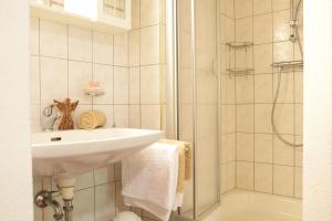 Kylpyhuone majoituspaikassa Pension Lichtspitze