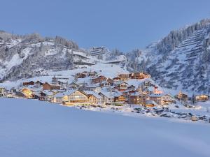 Arlberg Lodges during the winter