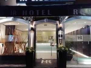 a store front of a hotel with the door open at Hotel Roberta in Mestre