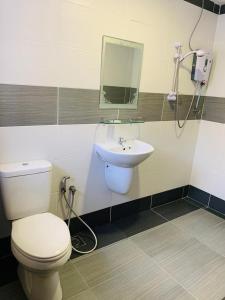 Vonios kambarys apgyvendinimo įstaigoje Zermatt Hotel