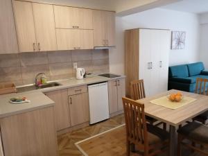 Kuchyň nebo kuchyňský kout v ubytování Apartmani & SPA Matin Breg
