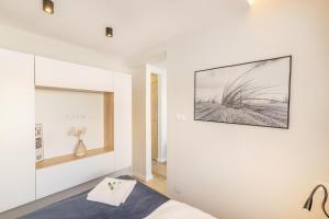 Posteľ alebo postele v izbe v ubytovaní Piastowska Modern Apartment I Katowice Centrum Apartament