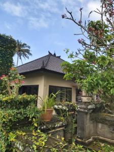 a house with plants in front of it at Villa Gede Private Guest House in Selemadeg