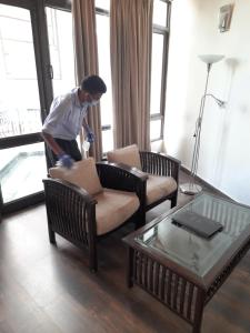 Istumisnurk majutusasutuses Hotel Broadways Inn