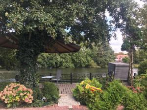 Zahrada ubytování Pension Seeufer Norddeich