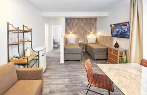 Χώρος καθιστικού στο Excellentas Apartments Hannover