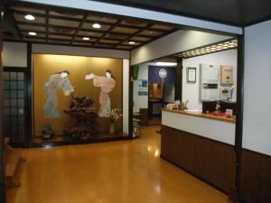 a lobby of a building with at Sumiyoshiya in Kanazawa