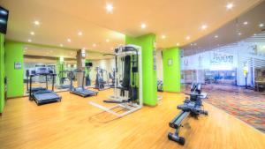 Gimnasio o instalaciones de fitness de Hotel Lido **** Mons Centre