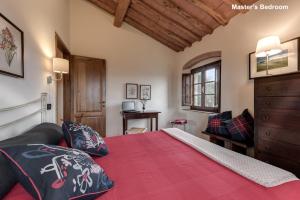 Posteľ alebo postele v izbe v ubytovaní Agriturismo Rigone in Chianti