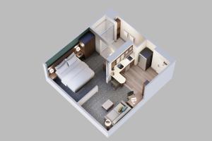 a rendering of a floor plan at Staybridge Suites - Wisconsin Dells - Lake Delton, an IHG Hotel in Wisconsin Dells