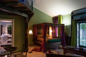 
Letto o letti a castello in una camera di Villa Pastorelli
