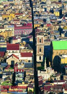 a view of a large city with buildings at B&B Historic Centre Naples in Naples