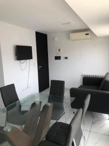 TV a/nebo společenská místnost v ubytování FOREST 7º