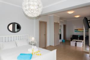 Posteľ alebo postele v izbe v ubytovaní Corfu Sea View Villa - Cleo